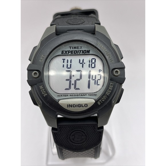 Timex Other - Timex Expedition Indiglo Digital Day/Date Chrono Compass Band Watch- New Battery